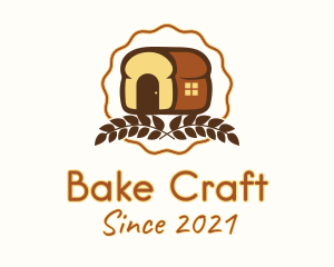 Loaf Bread House  logo design