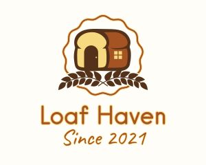 Loaf Bread House  logo design