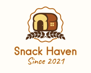 Loaf Bread House  logo design