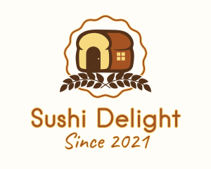 Loaf Bread House  logo design