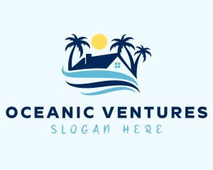 Tropical Beach House logo design