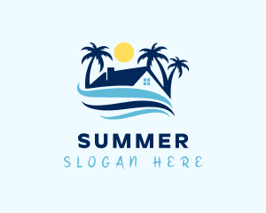 Tropical Beach House logo design