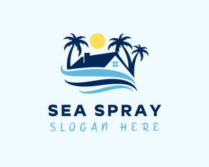 Tropical Beach House logo design