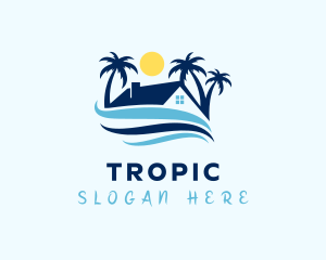 Tropical Beach House logo design