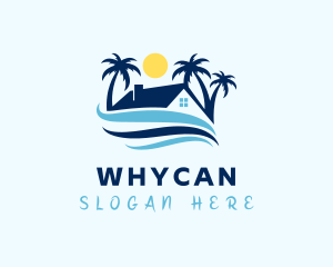 Coast - Tropical Beach House logo design