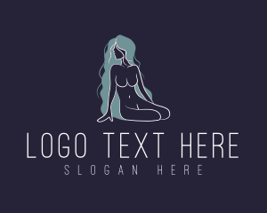Yoga - Feminine Hair Woman Salon logo design