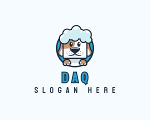 Pet Dog Bath Logo