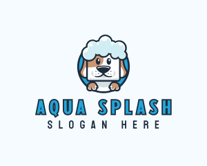 Pet Dog Bath logo design