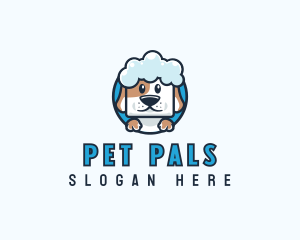 Pet Dog Bath logo design