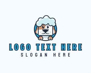 Veterinarian - Pet Dog Bath logo design