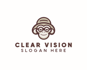 Glasses - Primate Monkey Glasses logo design