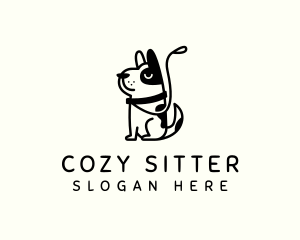 Dog Leash Pet logo design