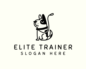 Dog Leash Pet logo design