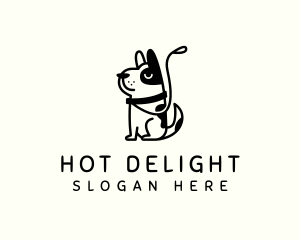 Dog Leash Pet logo design