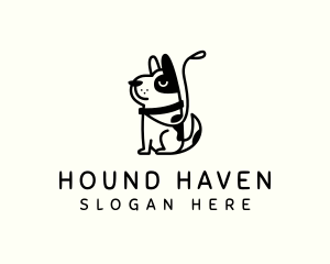 Dog Leash Pet logo design