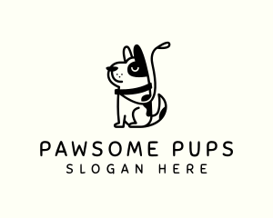 Dog Leash Pet logo design