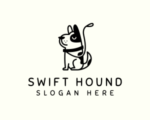 Dog Leash Pet logo design