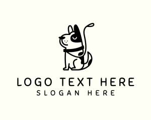Pup - Dog Leash Pet logo design