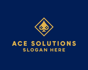 Ace - Gold Gaming Poker logo design