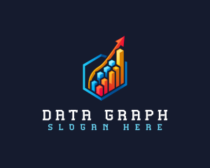 Growth Statistics Arrow logo design