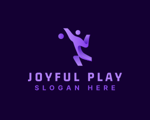 Playing - Athlete Volleyball Sports logo design