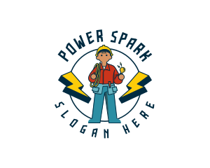 Electrician Power Repair logo design