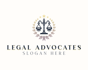 Justice Scale Paralegal logo design