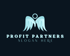 Halo Angel Wings logo design