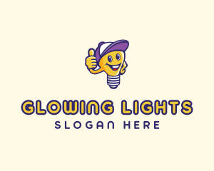 Light Bulb Electrician logo design