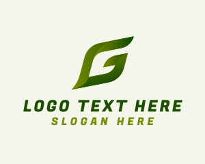 Green - Herbal Letter G logo design