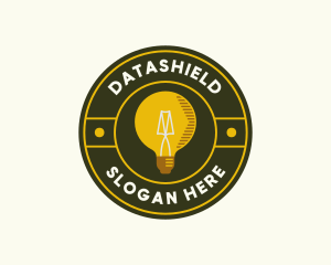 Light Bulb Badge Logo