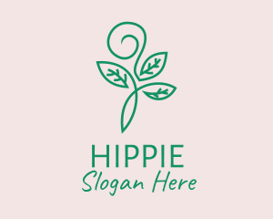 Organic - Organic Green Sprout Leaves logo design