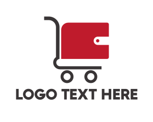 Discount - Wallet Shopping Cart logo design
