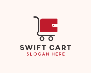 Cart - Wallet Shopping Cart logo design