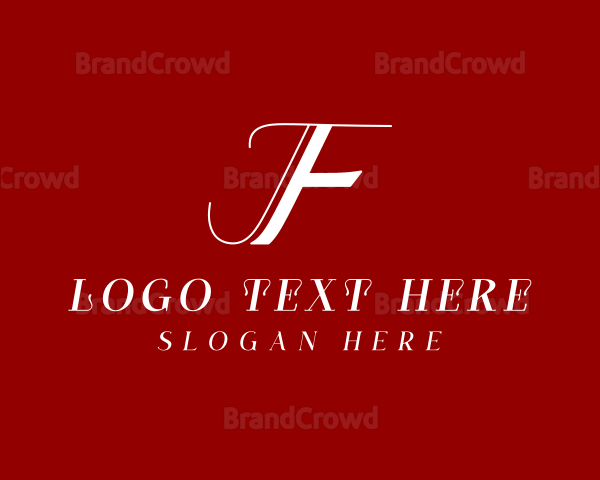 Elegant Feminine Letter F Logo