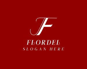 Elegant Feminine Letter F  logo design