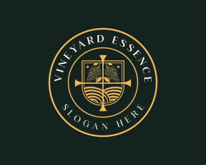 Grape Vineyard Farm  logo design