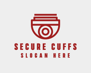 Red Security Camera logo design