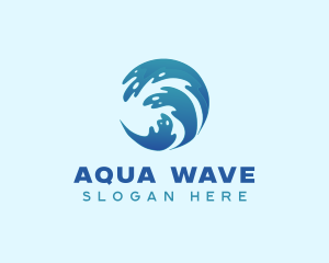 Beach Surfing Wave  logo design