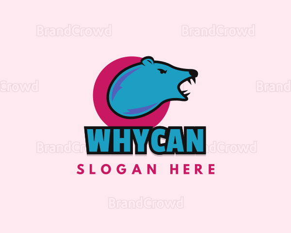 Polar Bear Cartoon Logo