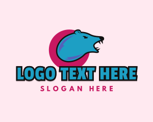 Cartoon - Polar Bear Cartoon logo design