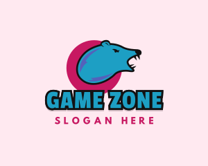 Polar Bear Cartoon logo design