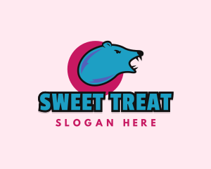 Polar Bear Cartoon logo design