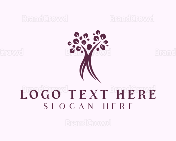 Feminine Wellness Woman Tree Logo