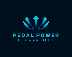 Arrow Moving Cycle logo design