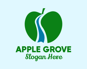 Natural River Apple  logo design