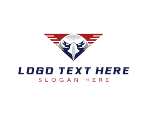 Eagle USA Wings logo design