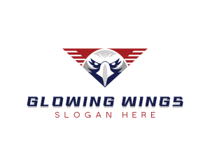 Eagle USA Wings logo design