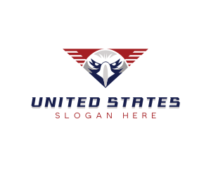 Eagle USA Wings logo design