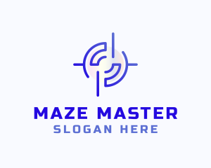 Digital Media Maze logo design